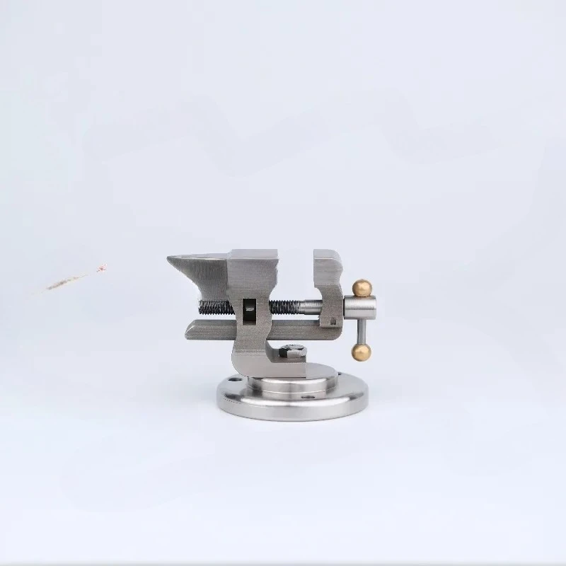 Mini Bench Vise (1 Inch)  304 Stainless Steel, Small Workbench Clamp for Handcraft Repair & Desktop Use