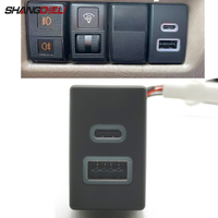 12/24V Car Charger Dual QC3.0 USB Type C PD Charger Socket Charging Phone Charging Outlet Power Adapter Fit For Mazda 5 Mazda 6