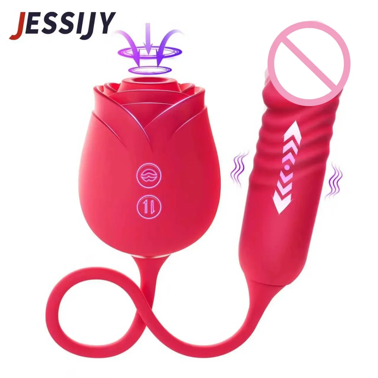 ألعاب جنسية هزازة وردية للنساء مع 10 هزاز جي سبوت و10 أوضاع مص مدلك دسار للبالغين للأزواج