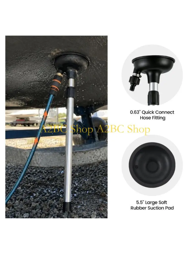 A2BC Marine Inboard Engine Cleaning Device Aluminum Rubber Corrosion Resistant Engine Flusher For Boat Maintenance