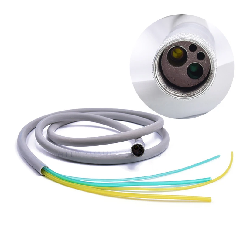 Dental 4-hole Handpiece Hose Tube With Connector Dental Lab Equipment Device Instrument Four Holes Silicone Pipe Material