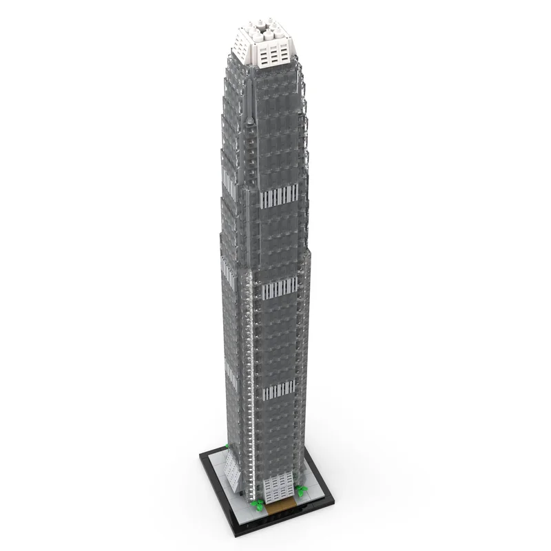 1:800 Scale MOC Building Blocks Kit - Hong Kong IFC II model, 2044pcs, Architecture Fan Gift, DIY Construction Set