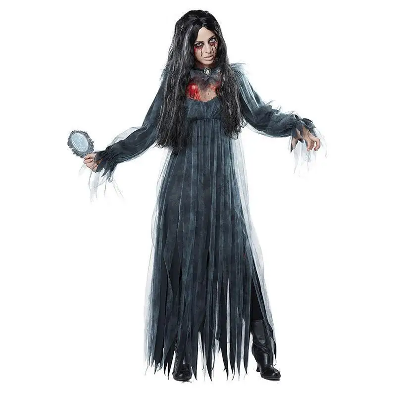 2025 Halloween costume ghost bride witch vampire performance game suit; horror demon costume.
