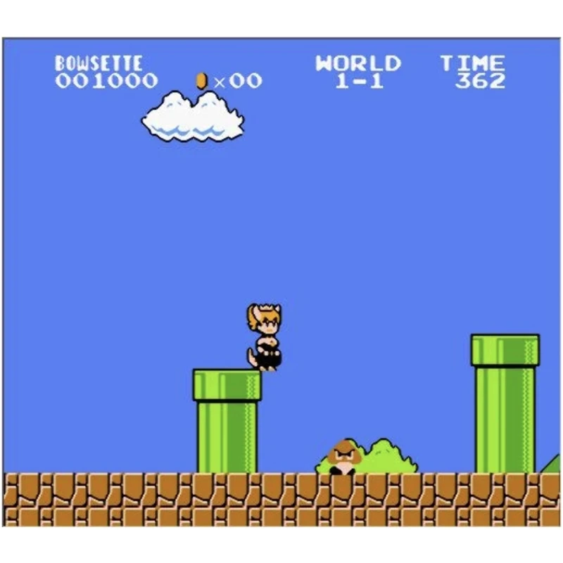 BOWSETTE 60 Pins Retro Game Cartridge for FC Console 8 Bit Video Game Card