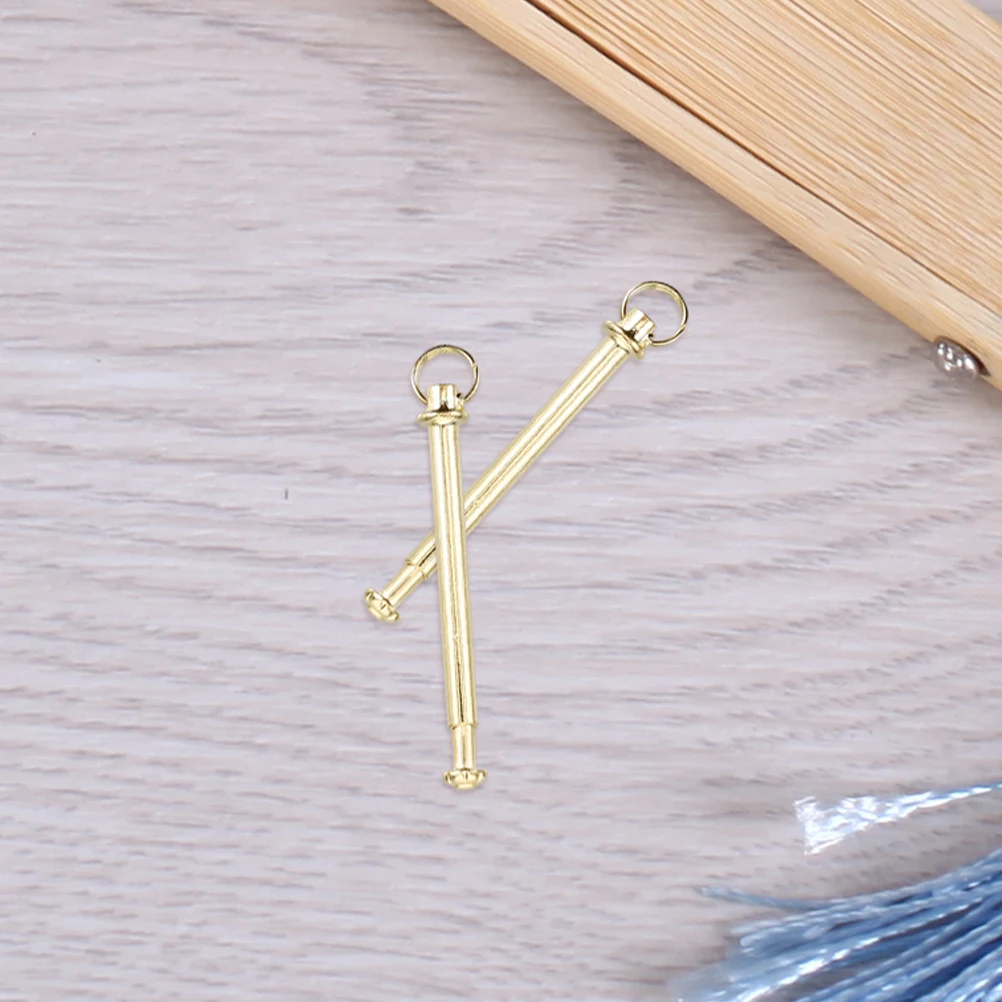 

5 Sets Folding Fan Shaft Rivets Repair Fasteners Hand Fan Solid Shaft Replacement Accessories Foldable Fans Handicraft