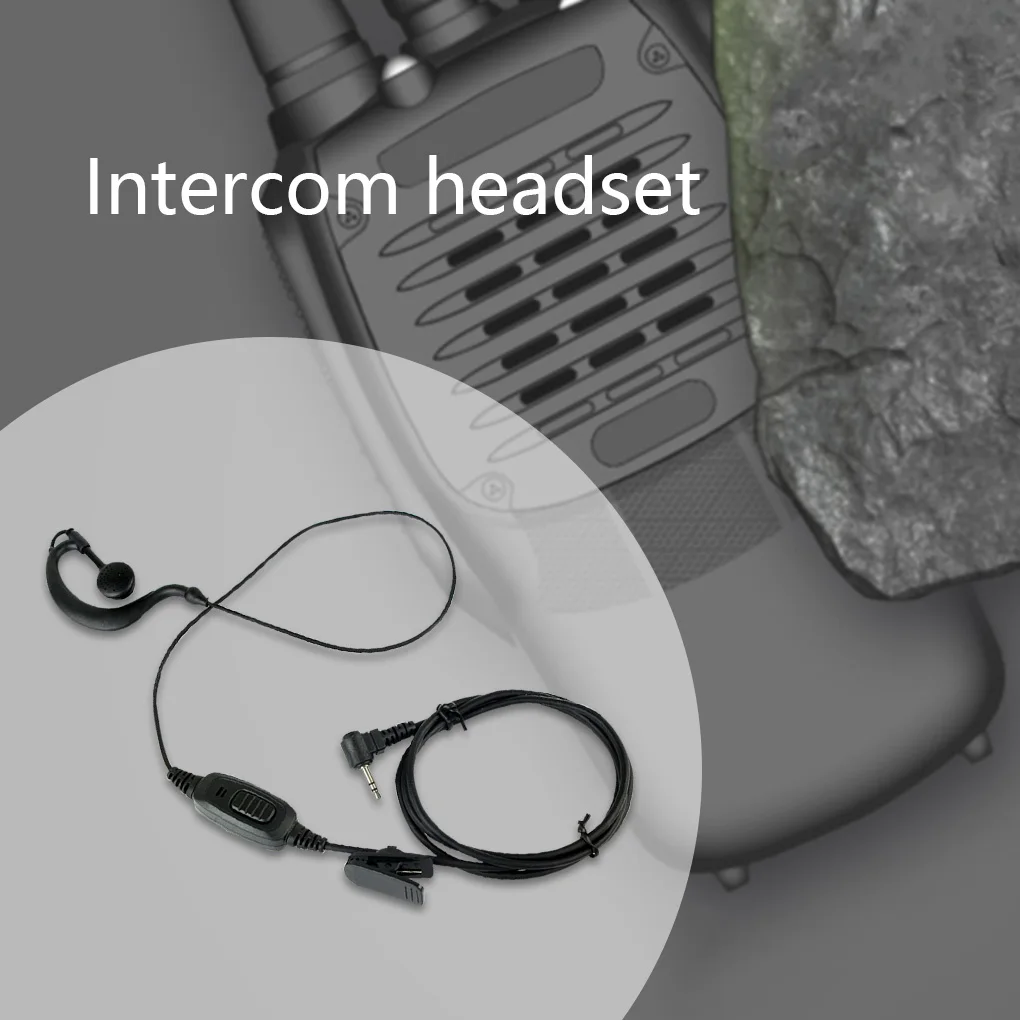 

1-контактные проводные наушники Walkie Talkie 2,5 мм, наушники с одним ухом и микрофоном, зажим для лацкана, запасная часть для HYT TC310/TC320/TC1688