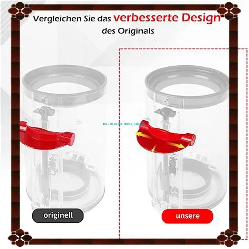 24-uurs levering 2X verbeterde stofbak trekkerschakelaar voor Dyson V10 V11 V12 V15 Gen5 vacuüm release bin handvat/vuil cup opening H