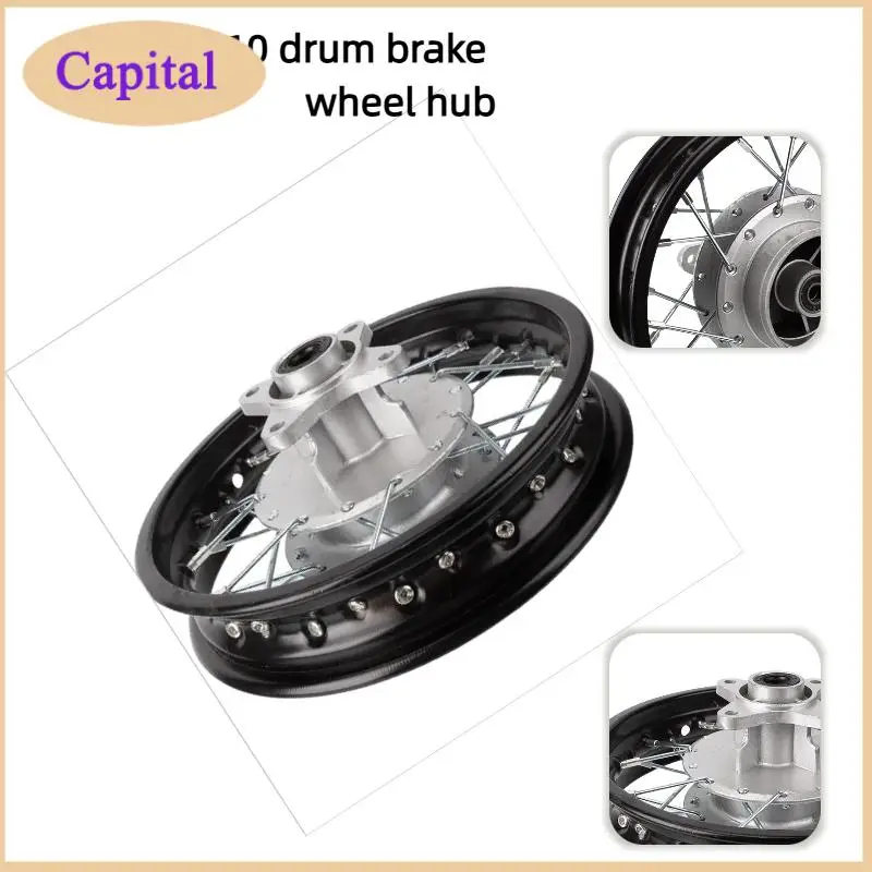 

2,50-10 передние или задние колеса, черные передние и задние железные колеса, диски для пит-байка, детали для внедорожных мотоциклов