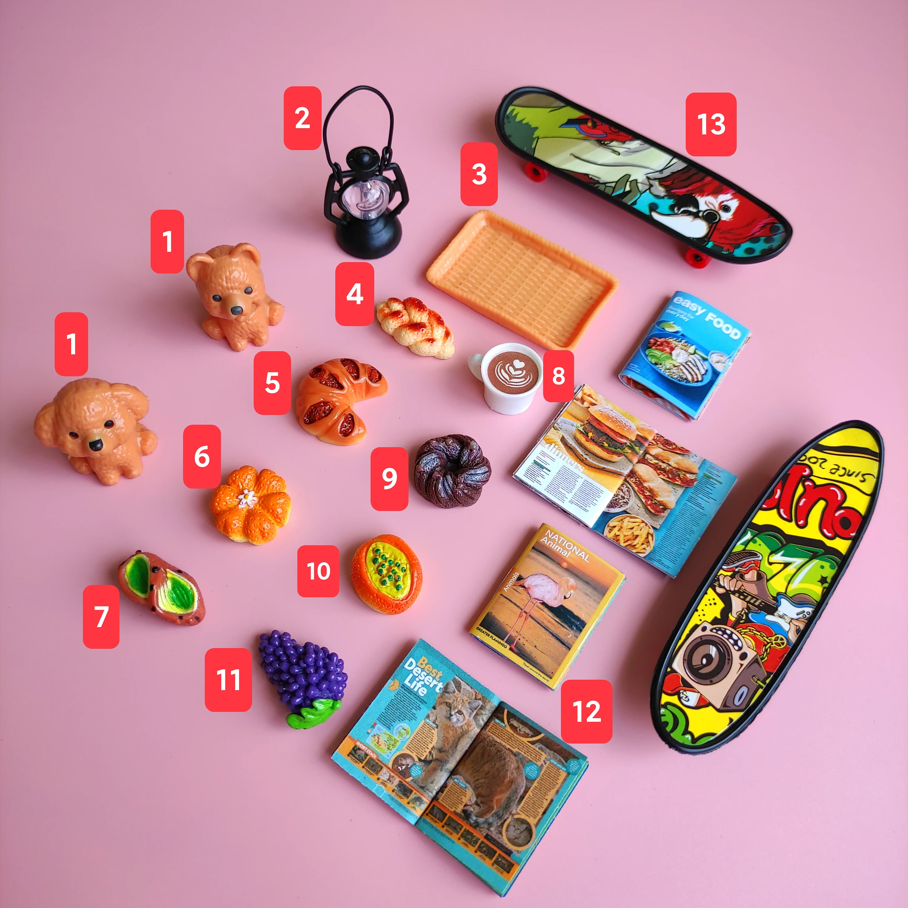 1:12 Dollhouse Simulation 24Pcs Tent Model Micro Doll Furniture Accessories Camping Decoration Toys Scene Children Gift