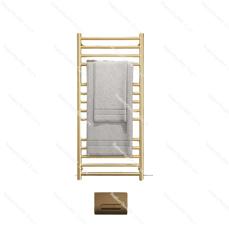 

FOR 304 Stainless Steel Electric Towel Rack, Bathroom Bathroom Gold Heated Towel Bar