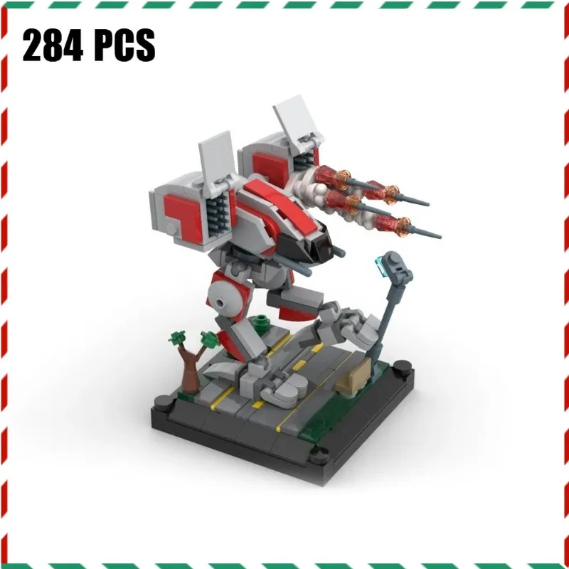 

Строительные блоки Micro Mech Warrior-катапульта, боевая модель робота, кирпичи с кронштейном для дисплея, сборка своими руками, подарок для детей и взрослых