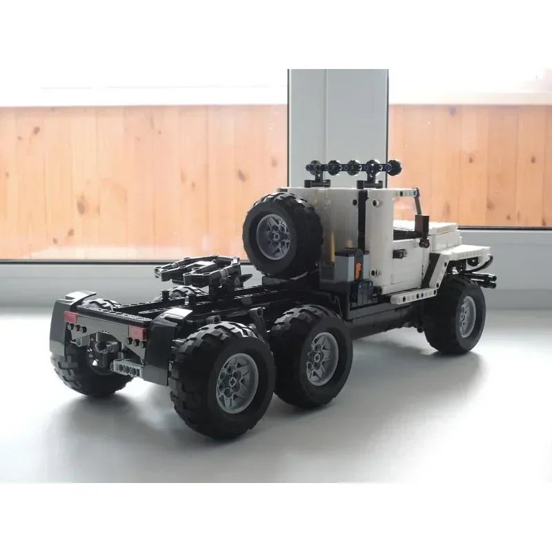 MOC-13437 RC Electric Truck 6x6 Assembly Stitching Building Block Model •1342 Parts Building Blocks Boy Birthday Custom Gift Toy