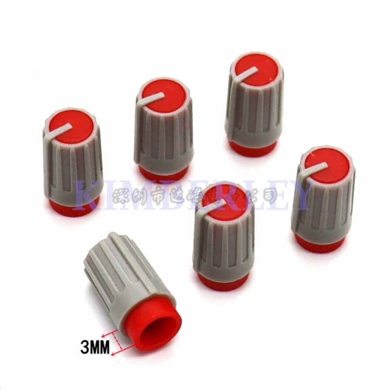 20 Piece 10 X 17.5MM Plastic two-color Knob Cap Potentiometer Knob Cap Handle Protrudes The 3MM Mixer Knob Cap