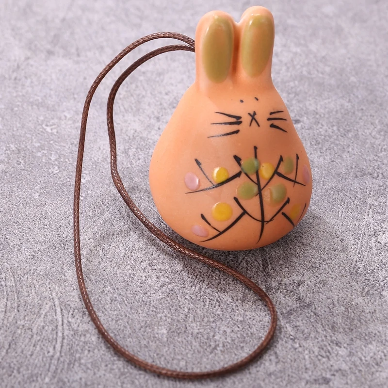 Wykwintne ręcznie robione ceramiczne dzwonki wietrzne biżuteria śliczny dzwonek wietrzny wisiorek wielkanocny prezent dekoracja ogrodu