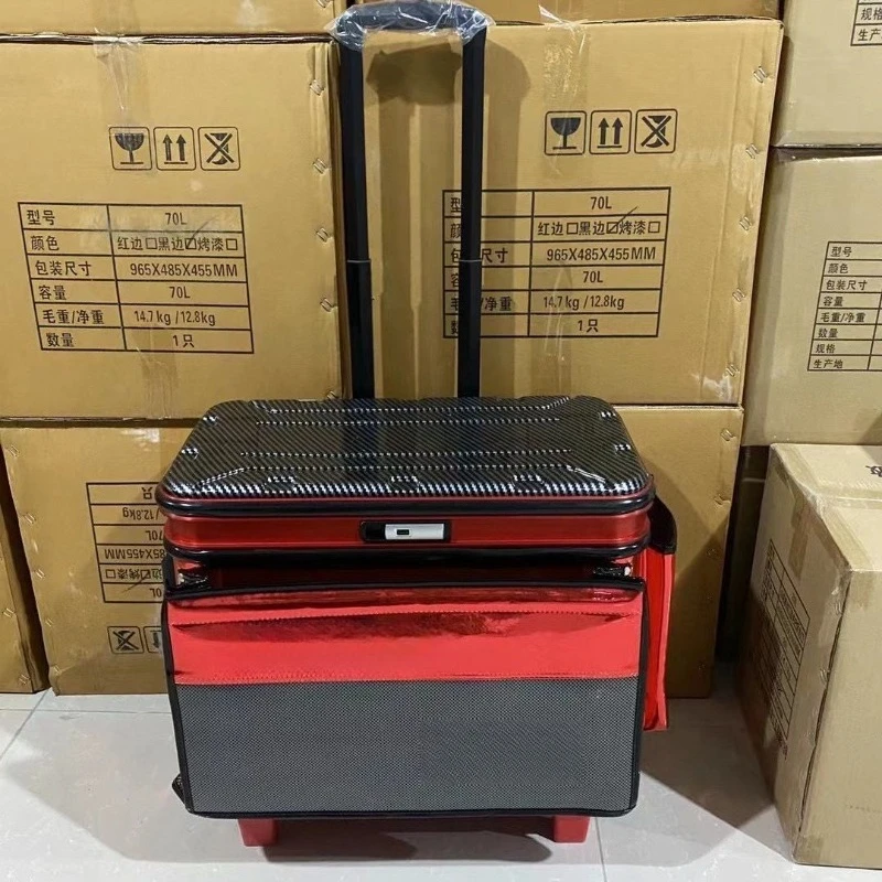 trolley case hard cover multi-functional aluminum mouth fish guard bucket, fishing trolley type toolbox
