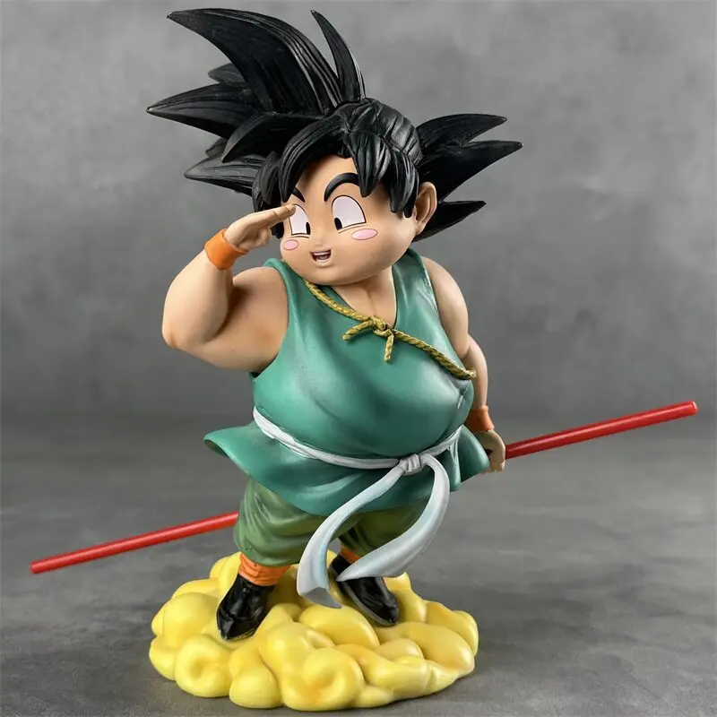 Dragon Ball Fat Boy Goodbye Wukong Muskel-Kampf Wolke Wukong Anime Handgefertigtes Modell Ornament Geschenk