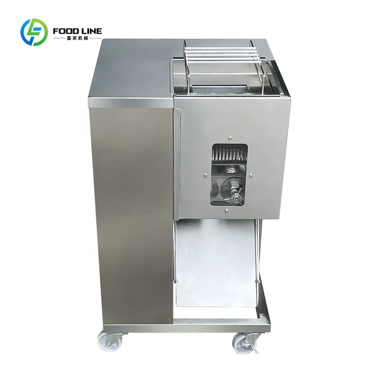 Automatic Fresh Meat Slice Strips Cutter/meat Shreds Cutter/Pork Chicken Breast Beef Strip Cutting Machine