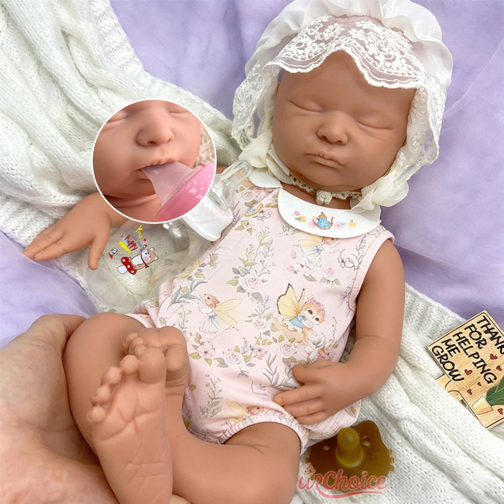 

Реалистичная силиконовая кукла-реборн девочка 45 см, ручной работы, с 3D-эффектом кожи, утяжеленная, для эмоционального облегчения одиноким людям