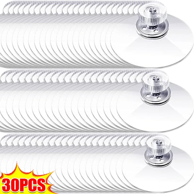 10-30PCS Strong Adhesive Suction Cup Hooks with Thread Screw Mushroom Head Sucker Window Wall Door Hanging Holders Suction Pads