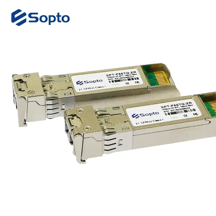 10G SFP+ Optical Module 1550nm 100km with EML Laser LC Interface Industrial 10Gbs Transceiver Module