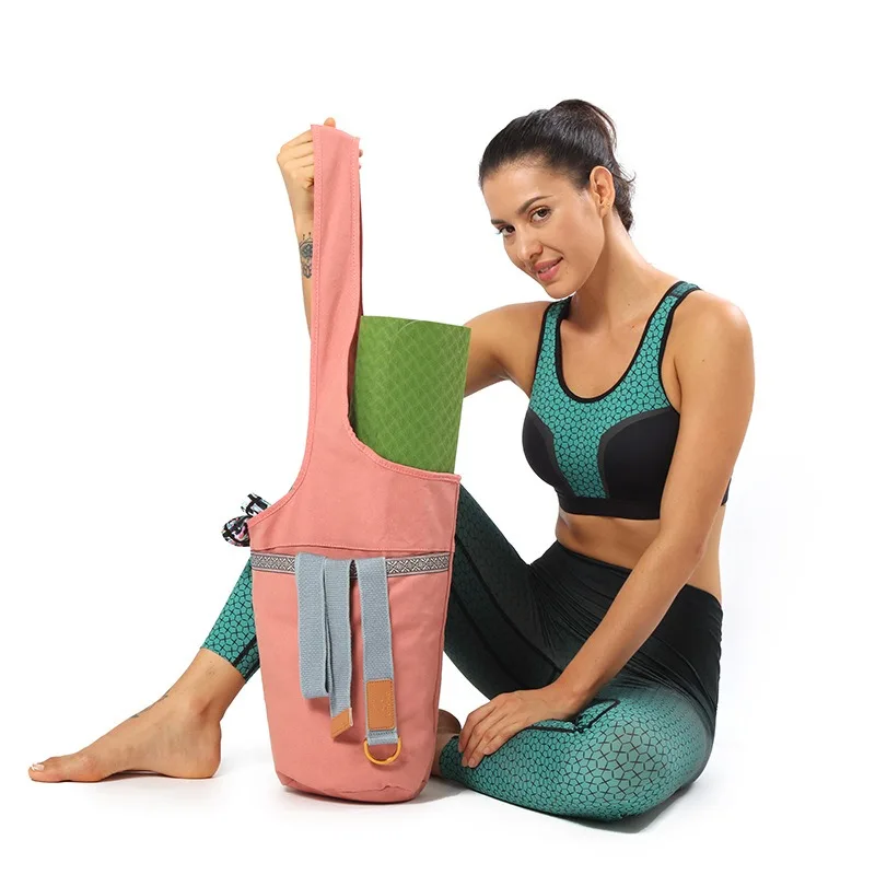 Bohemian Printed Sports Gym Bags Lightweight Yoga Pilates Fitness Mats Storage Shoulder Bags Large Capacity Picnic Mat Carrier