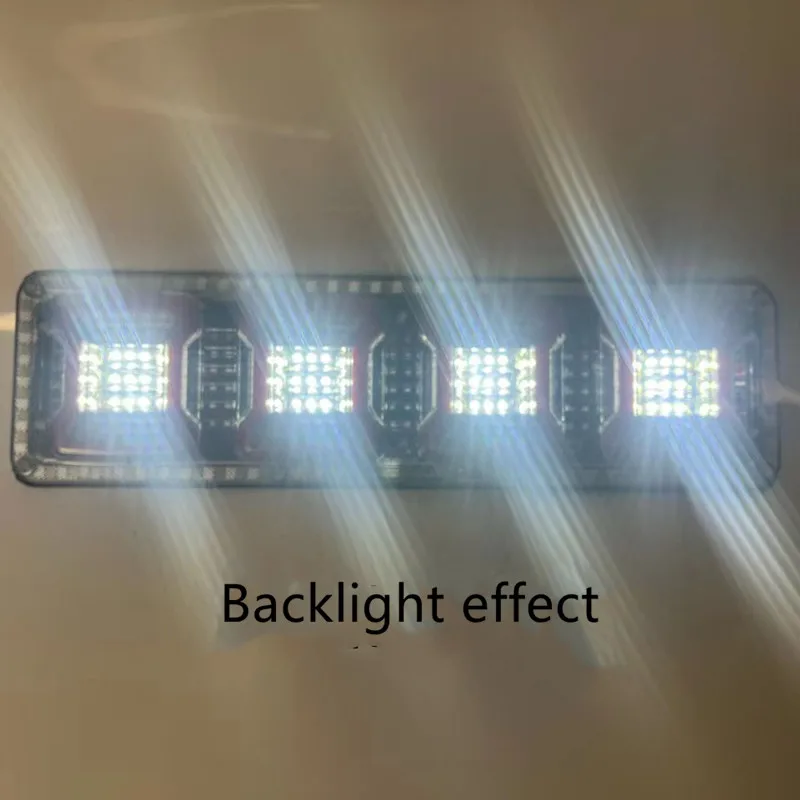 24V LED รถแบบไดนามิกท้ายรถบรรทุกไฟเบรคไฟเลี้ยวสัญญาณด้านหลังหลอดไฟสำหรับรถพ่วง Van เรือ RV Caravan รถบัสรถบรรทุก UTV 2PCS