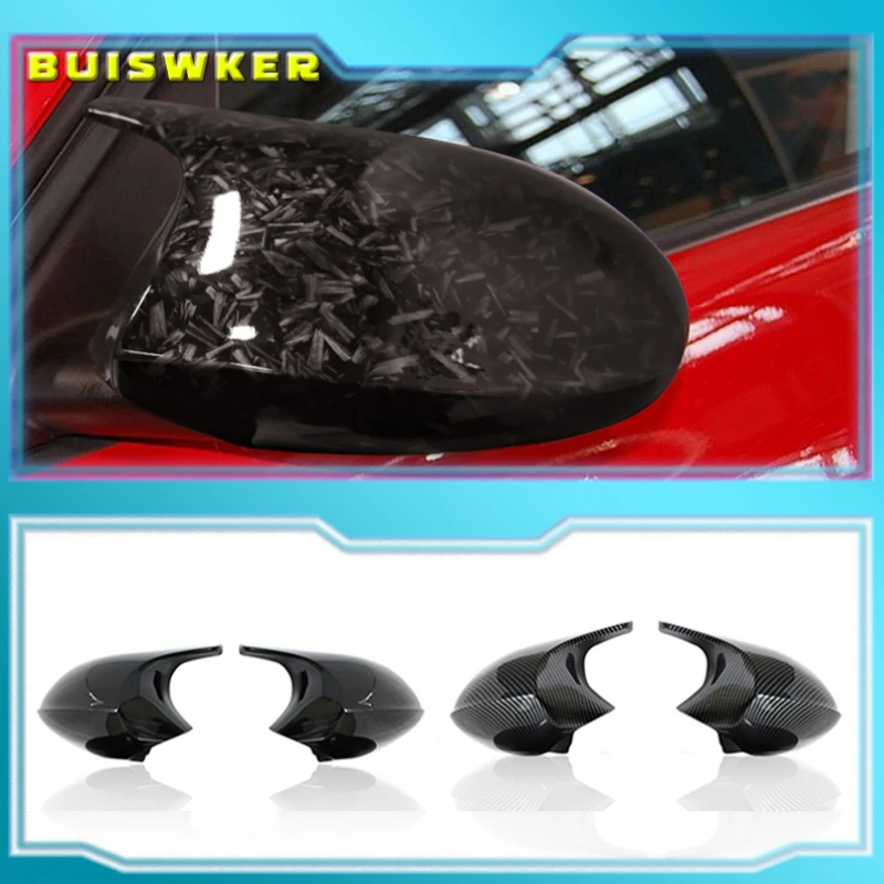 

Carbon Side Wing Mirror Cover For BMW 1 3 Series E82 E88 2007 ~2009 E90 E87 E91 E93 E81 E92 high quality black Rear-View Caps