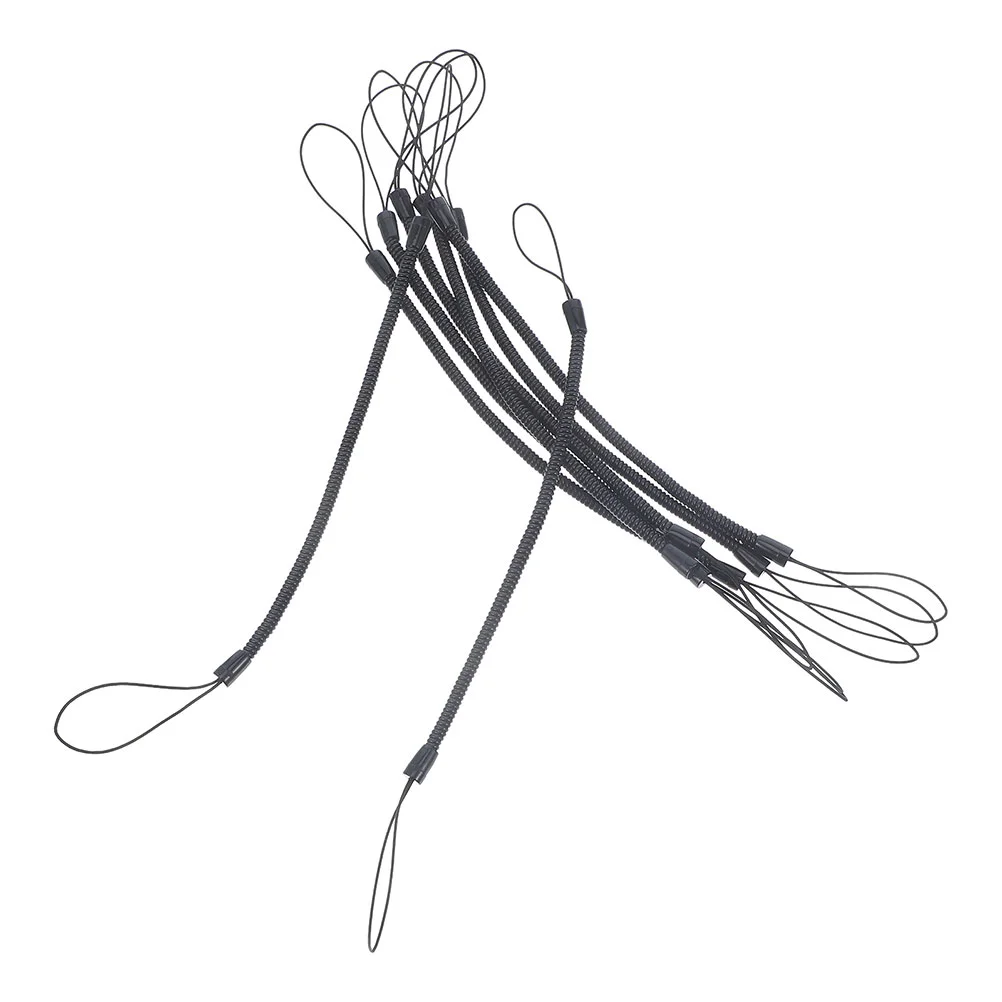 

12Pcs Elastic Lanyard Tether Retractable Spring Coil Strap Pens Coil Spring Straps Touch Pens Plastic Coil Spring Leash Stylus L