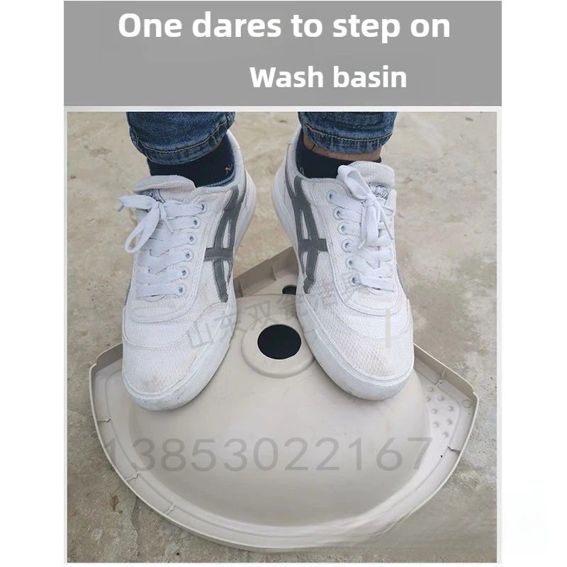 シンク非パンチング洗面器プラスチック三角コーナー扇形壁掛け洗面器シンプルな無地単穴 33 センチメートル * 32 センチメートル * 15 センチメートル