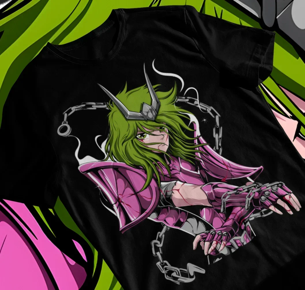 Andromeda Shun Saint Seiya Knights of the Zodiac Anime Unisex Tshirt Soft Tee