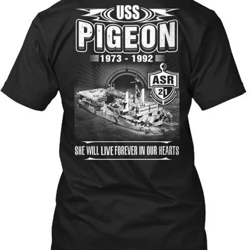 Uss Pigeon Asr 21 Usa Pirgeon 1973 1992 She T Shirt Made In S To 5Xl