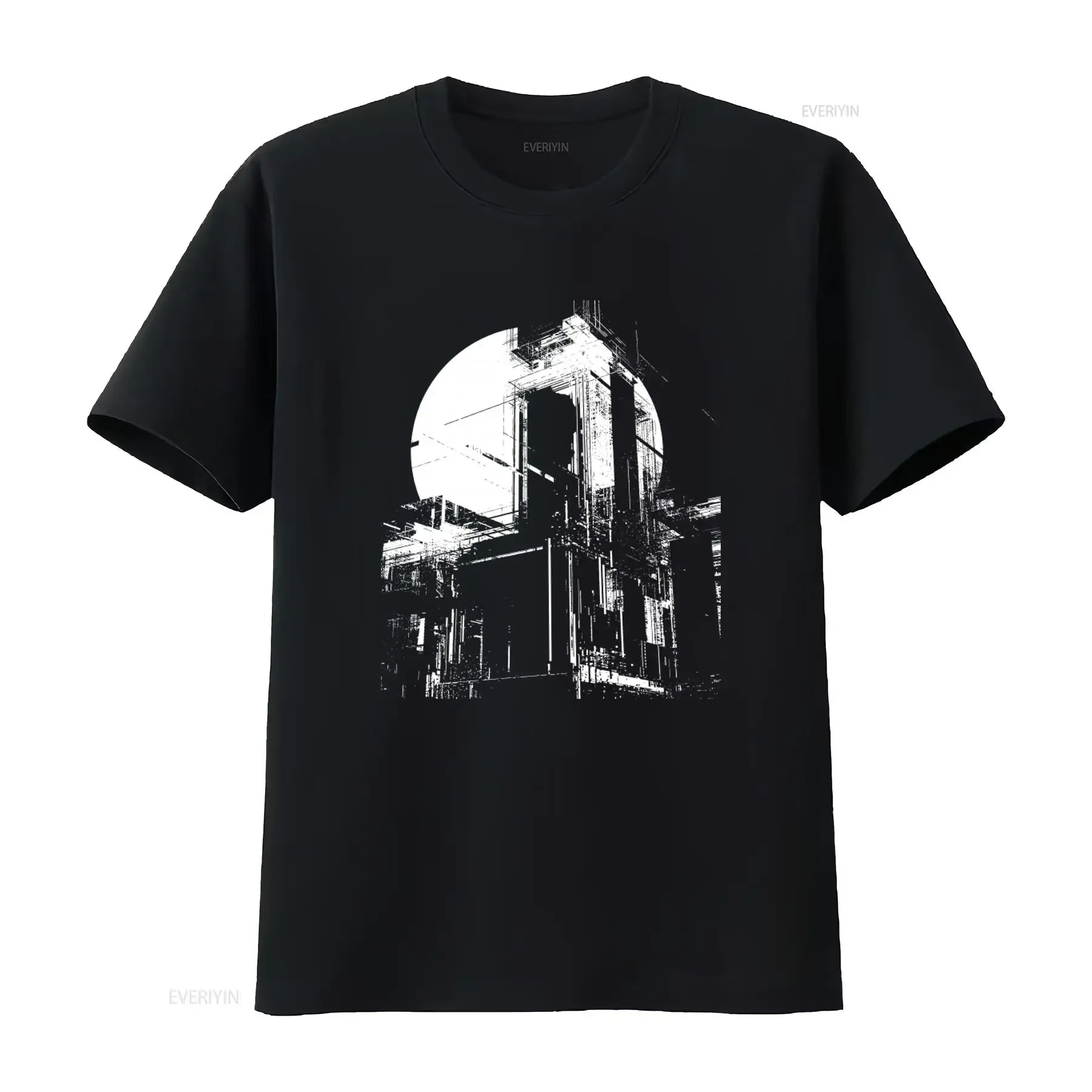 Perturbator 'New Model' T Shirt Futuristic Architecture Design High Quality Print Perfect for Urban Style Enthusiasts vintage