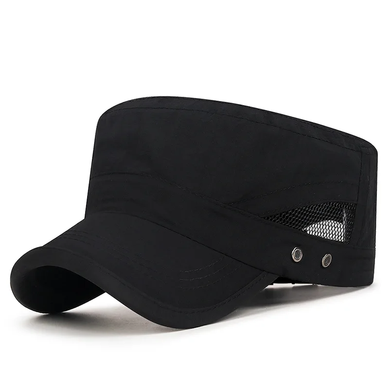 Individuell Bedruckte Logo Outdoor Schnelltrocknende Atmungsaktive Flat-Top-Mütze Damen Mode Sonnenschutz-Kappen Herren Casual Baseball-Hüte – Detail 7