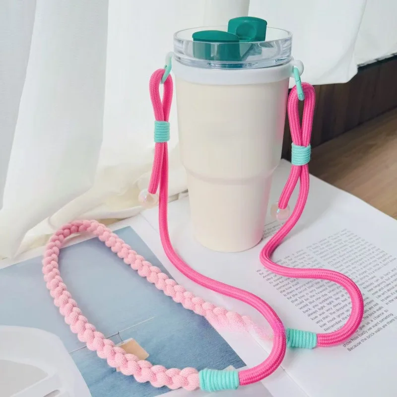 مناسبة ل 6-10 سنتيمتر كأس حزام الفم حامل ل ستاربكس بهلوان المحمولة الحبل كأس كم ل كأس ستانلي اكسسوارات قابلة لإعادة الاستخدام #4