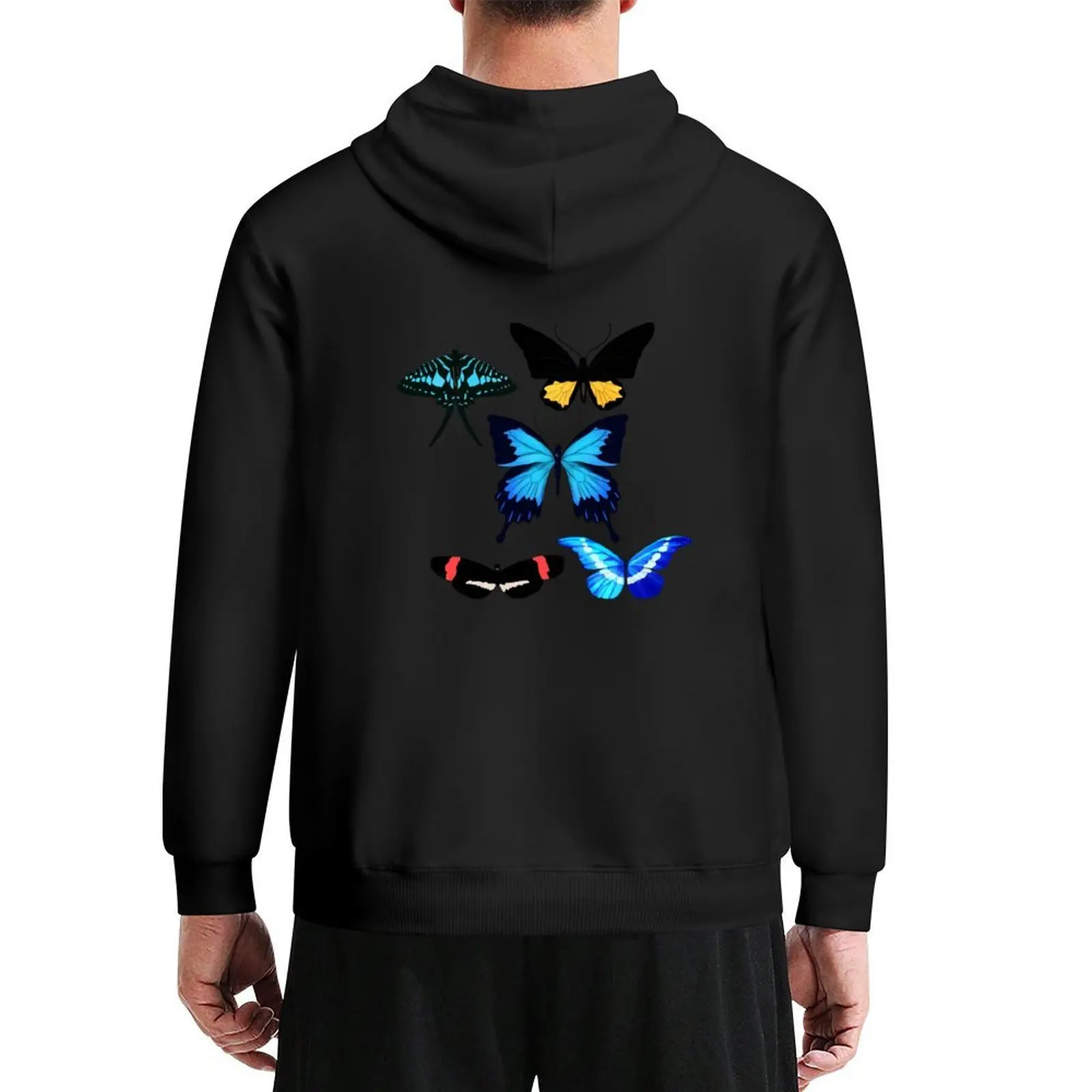 

Butterfly sticker sheet 3 Hoodie men's autumn clothes men's clothing hooded shirt men wear hoodie