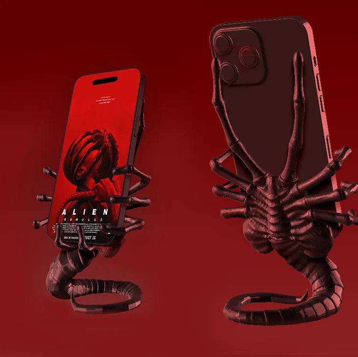 ثلاثية الأبعاد مطبوعة 18 سنتيمتر H الغريبة رئيس حامل هاتف المحمول فريد تحصيل تمثال الوجه هينغ الحشرات تصميم Bla ماجيك سلسلة ديكور المنزل