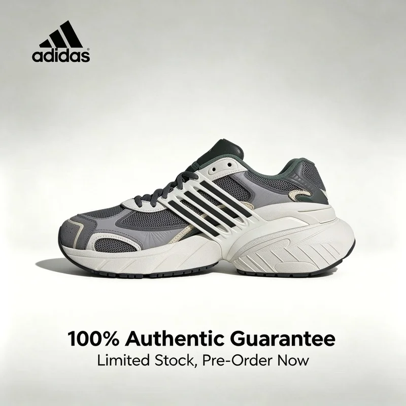 adidas Originals ADISTA XLG Trendy Versatile Non-Slip Durable Low-Top Dad Shoes for Men in Gray IE3912