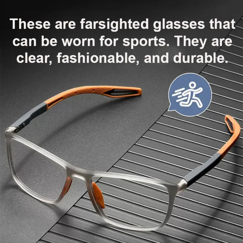 نظارات قراءة خفيفة للغاية رياضية عصرية، نظارات كبار السن عالية الدقة تحجب الضوء الأزرق، حماية مريحة للجنسين للعين، للاستخدام اليومي