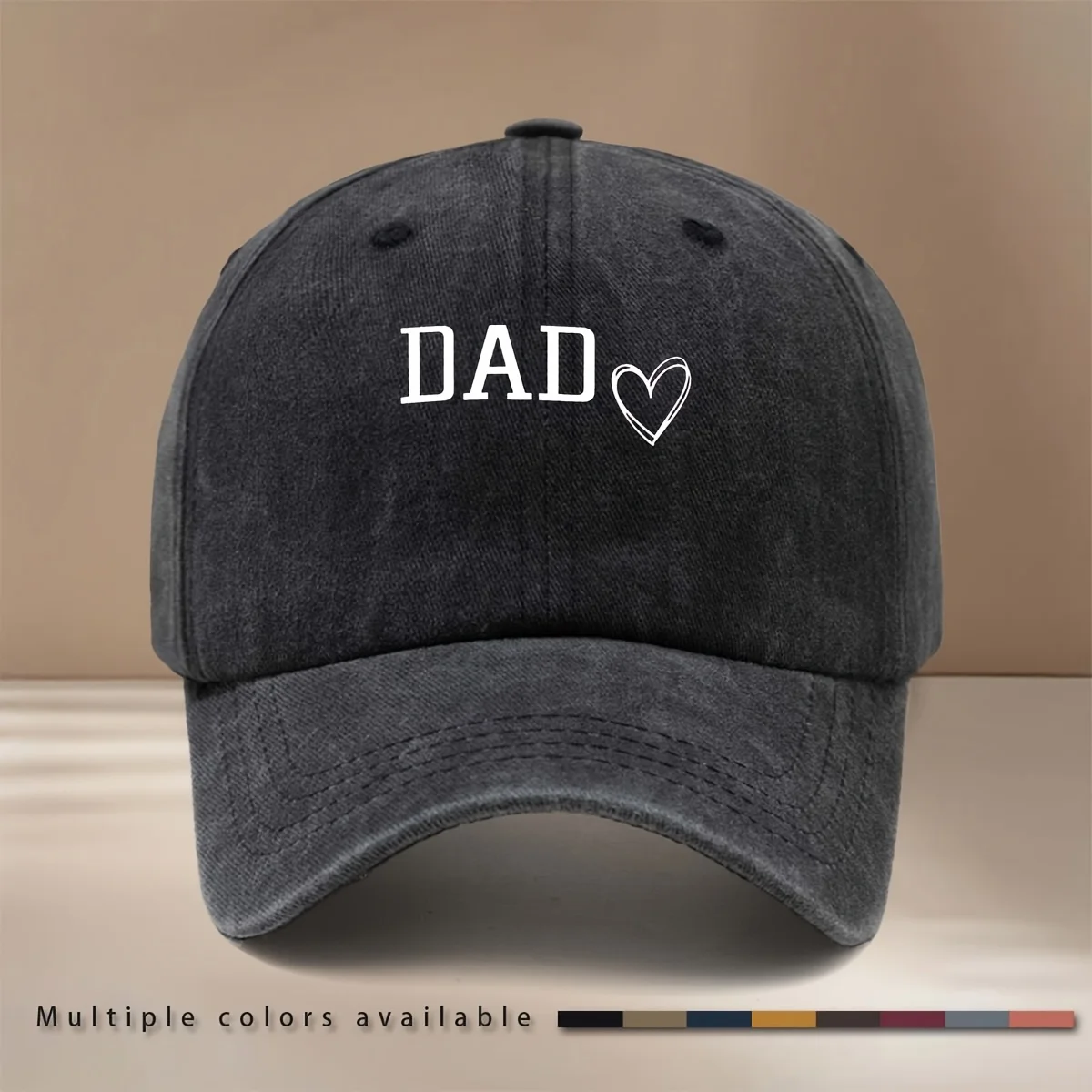 This Is a Dad Pattern Baseball Cap with Textured Feel, Sports Event Cheer Outfit, Hip-Hop Hat Unisex Trendy Casual Cap Adjustabl