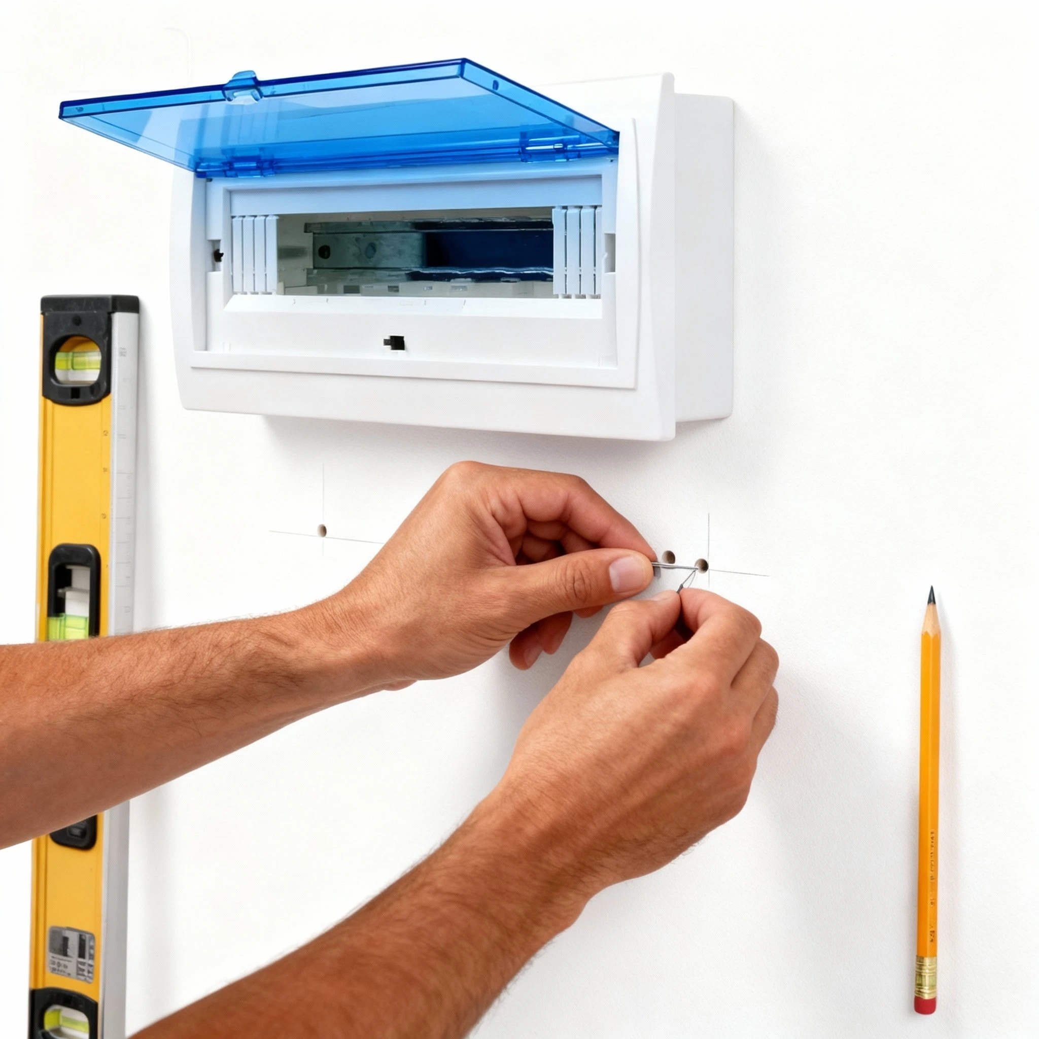 DONGYI Home Electrical Adjustable HT Series Distribution Box PC Plastic Indoor Dust-proof Distribution Box 9-12Way