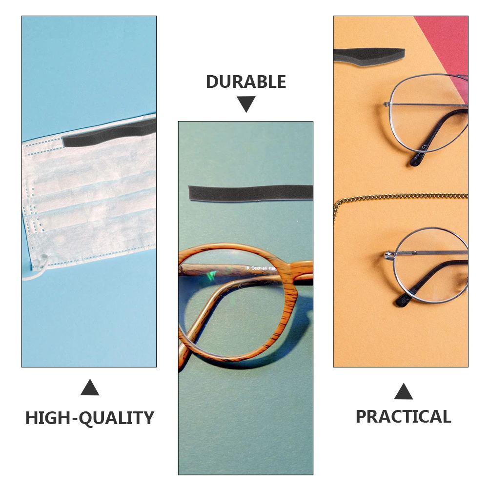 

50 Pcs Anti Fog Strips Soft Sponge Nose Bridge Pads Lightweight Self Adhesive Mask Glasses Accessories Cycling Running