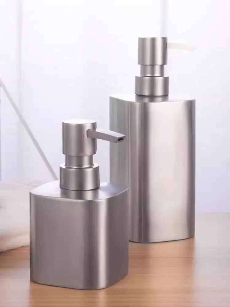 

Бутылка для жидкого мыла и лосьона из нержавеющей стали 304, изысканный продвинутый отель, ванная комната, специальное использование, дезинфицирующее средство для рук, шампунь, дополнительный розлив