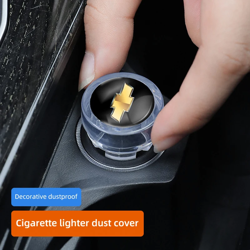 Encendedor de cigarrillos de coche a prueba de polvo, cubierta protectora, botón de encendedor para Chevrolet Cruze Sonic Silverado Trax Camaro Captiva Equinox SS