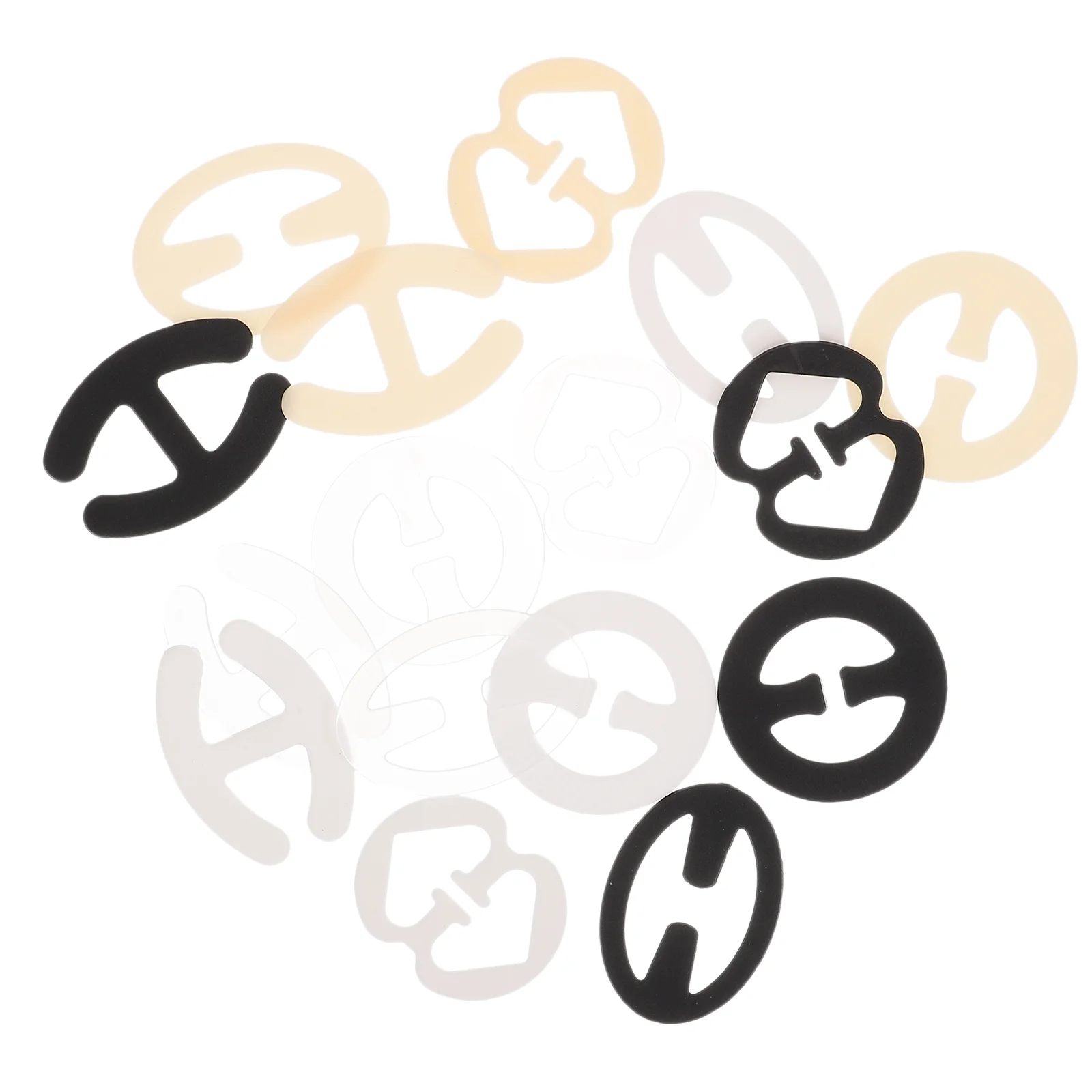 

16 Pcs Sill Stickers Bar Strap Holder Hook Hair Plastic Clear Bra Straps Miss Monitor