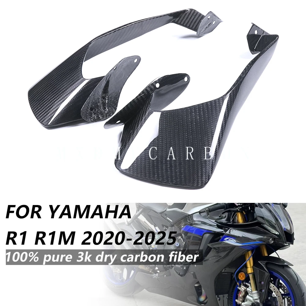 

For Yamaha R1 R1M 2020 2021 2022 2023 2024 2025 Winglets 100% Pure 3K Full Dry Carbon Fiber Motorcycle Fairing Kit