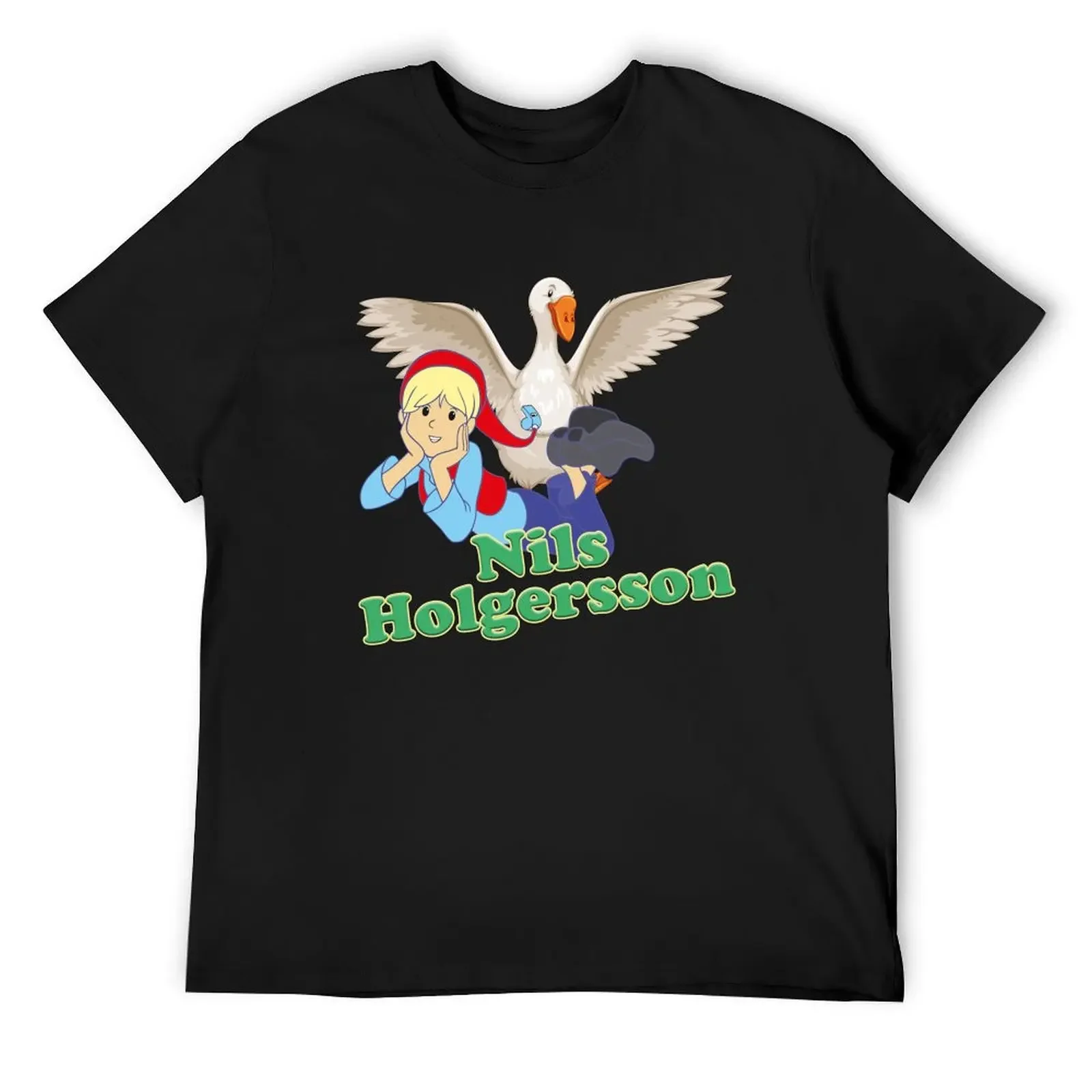 

The little gnome Nils Holgersson flies with the wild geese and hamster Krümel and has great adventures T-Shirt