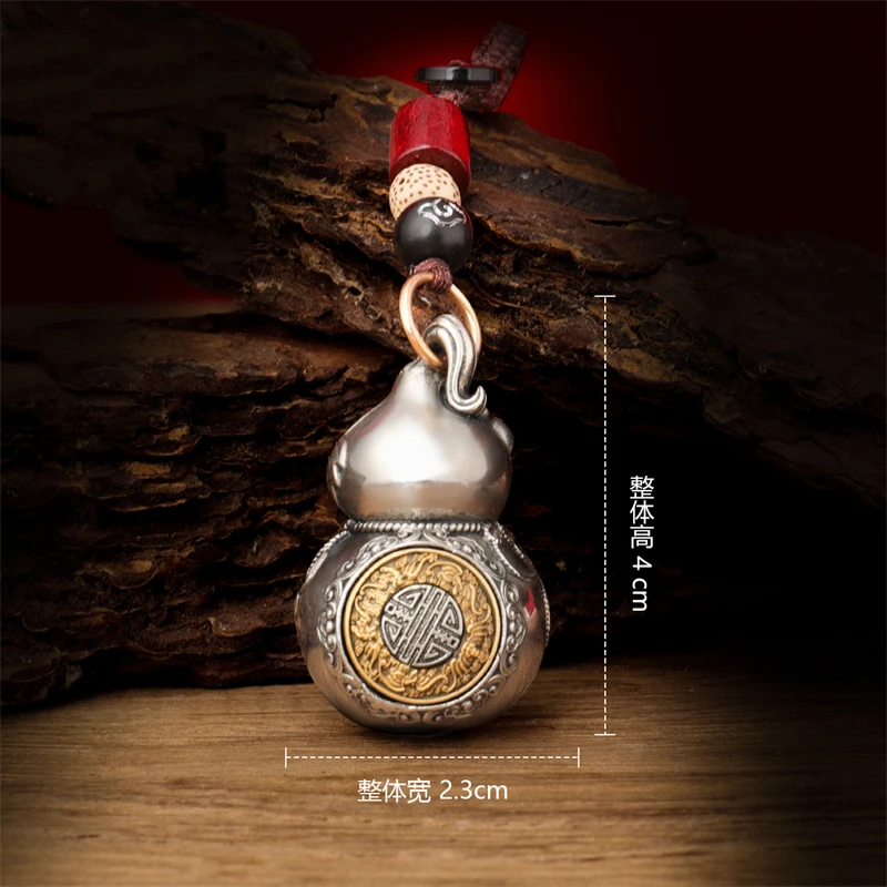 

Rotating Portable Auspicious Feng Shui Supplies，Tibetan Tantric Pure Copper Gourd hanging