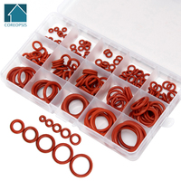 150PCS PCP Paintball VMQ High Pressure Sealing Silicone O-rings Red OD 6-30mm CS 1.5mm 1.9mm 2.4mm 3.1mm Gasket Replacements