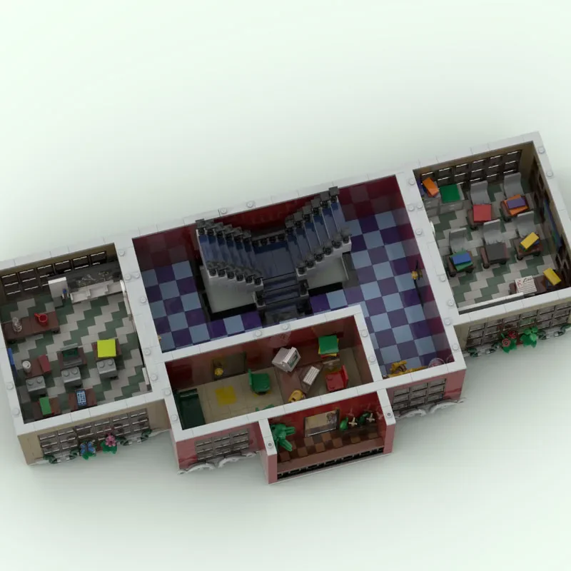 ใหม่ Moc Building Blocks Building รุ่น Smith โรงเรียนเทคโนโลยี Modular Building Blocks เทศกาลเด็กของขวัญของเล่น DIY ชุด