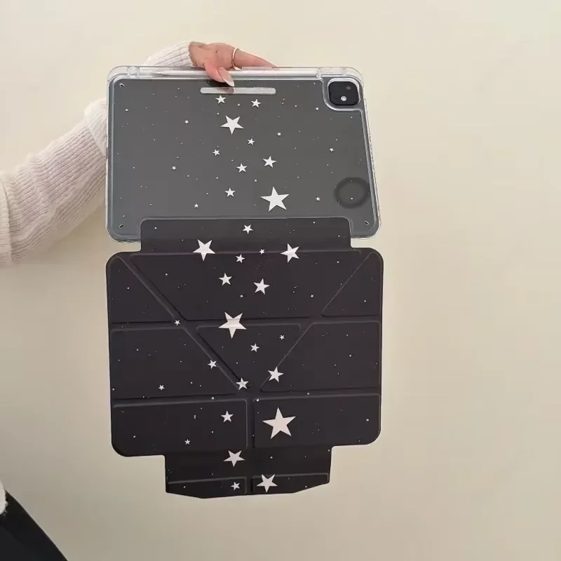 Advanced white Star Retro Polka Dot For iPad Cover Pro Air M5 M4 M3 M2 2 1 11th A16 12.9